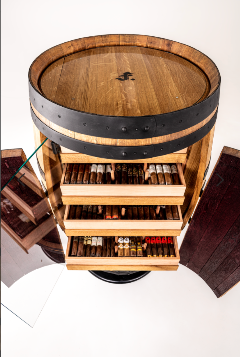 Swiss Humidor Barrel